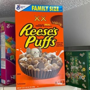 Kaws Reese’s puffs collab cereal family size